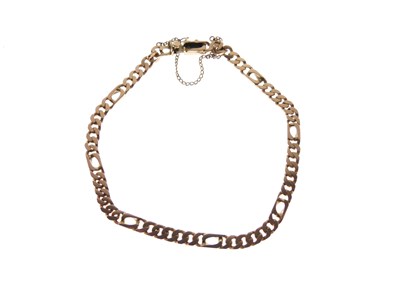 Lot 117 - Figaro-link bracelet