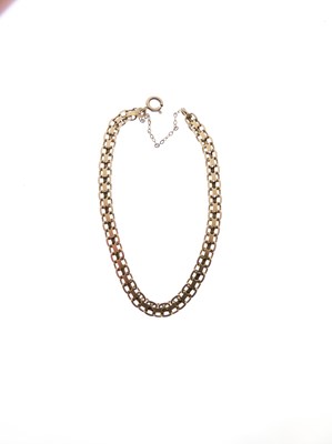 Lot 120 - Yellow metal bracelet stamped 750, 8.4g approx