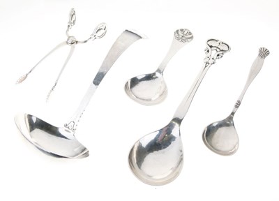 Lot 94 - Quantity of Continental Art Deco flatware, etc.