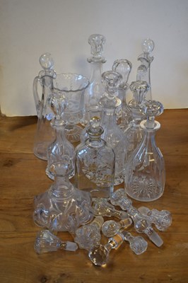 Lot 766 - Quantity of glass decanters