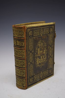 Lot 325 - 20th Century leather bound Bible