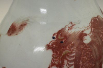 Lot 291 - Large 19th Century Chinese copper-red vase