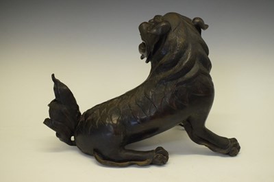 Lot 319 - Bronze Dog of Fo / Temple Lion censer