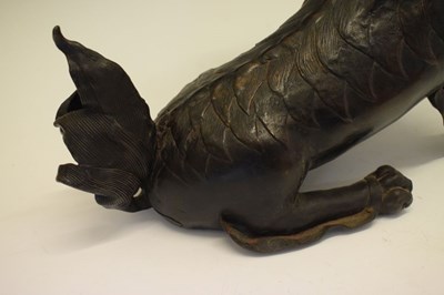 Lot 319 - Bronze Dog of Fo / Temple Lion censer