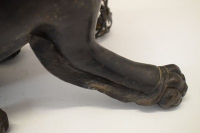 Lot 319 - Bronze Dog of Fo / Temple Lion censer