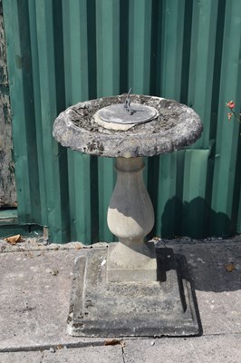 Lot 801 - Composite stone sun dial