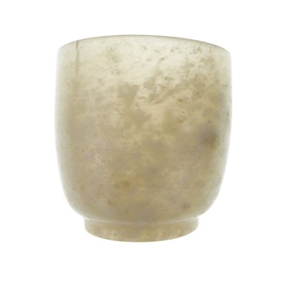 Lot 304 - Chinese white jade miniature cup