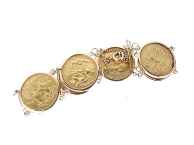 Lot 34 - Bracelet composed of seven sovereigns