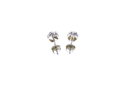 Lot 28 - Pair of seven stone diamond cluster earstuds