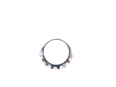 Lot 12 - Seven stone diamond half hoop ring