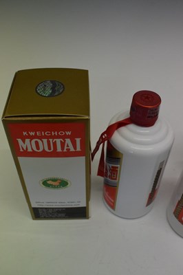 Lot 451 - Two 500ml bottles of Kweichow Moutai 'Flying Fairy' Baijiu, 2018