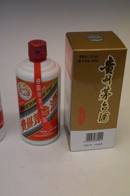Lot 451 - Two 500ml bottles of Kweichow Moutai 'Flying Fairy' Baijiu, 2018