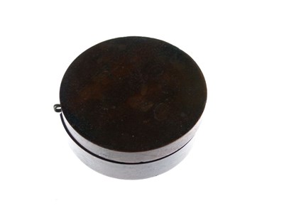 Lot 637 - Irish George III portable compass and sundial