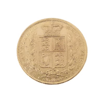 Lot 148 - Queen Victoria Melbourne Mint gold sovereign, 1872