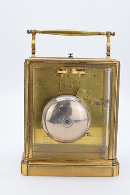Lot 457 - Paul Garnier - Second quarter 19th Century French brass repeater carriage clock
