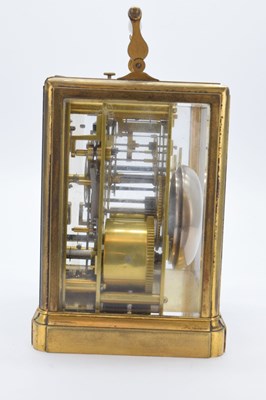Lot 457 - Paul Garnier - Second quarter 19th Century French brass repeater carriage clock