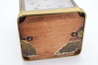 Lot 457 - Paul Garnier - Second quarter 19th Century French brass repeater carriage clock