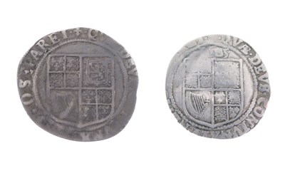 Lot 126 - King James I silver shilling and silver sixpence