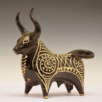 Lot 211 - William Newland pottery bull