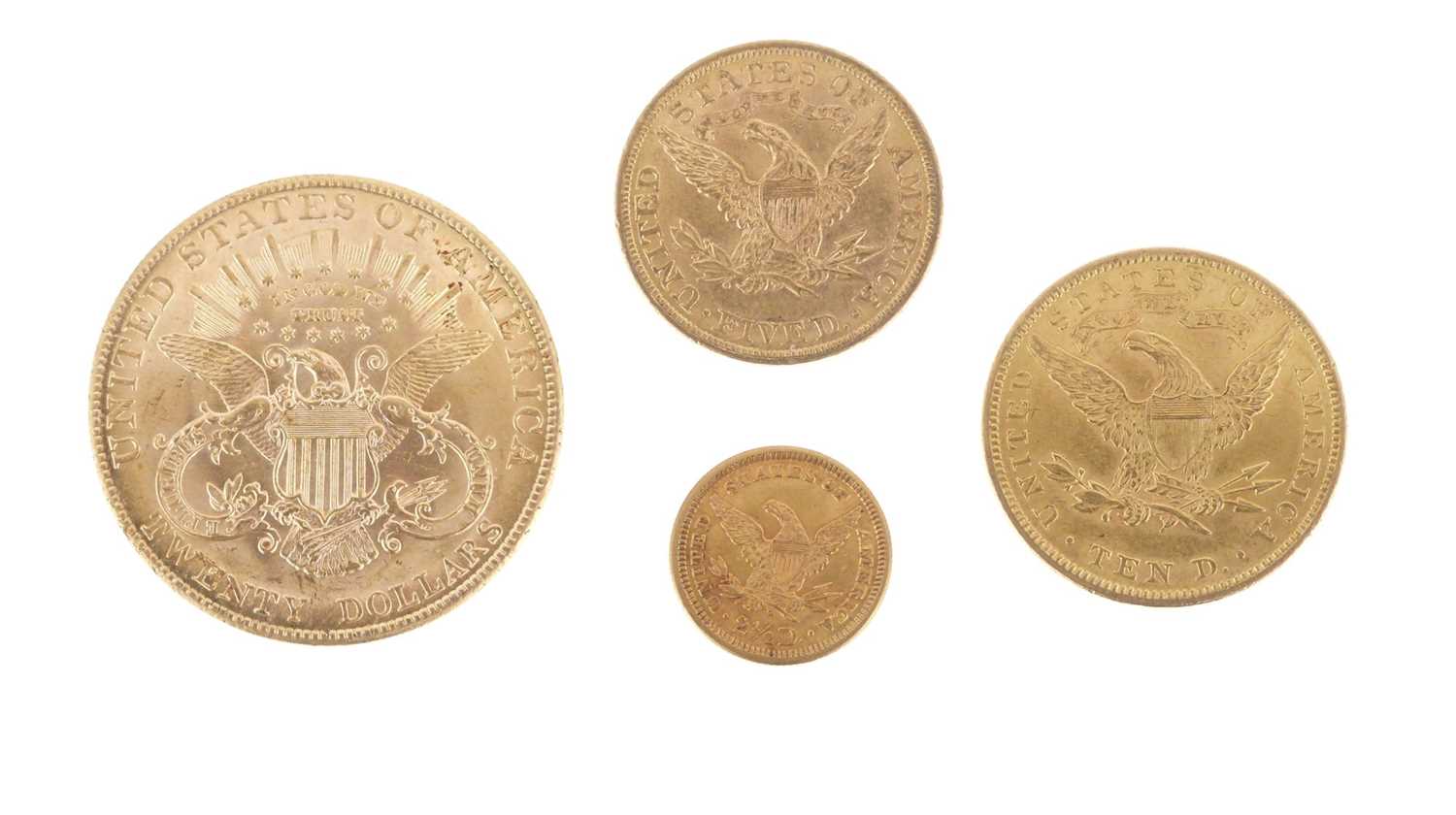 Lot 115 - United States of America,  Liberty Head Gold Eagle set