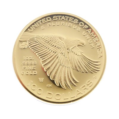 Lot 116 - United States of America, 225th Anniversary $100 1oz gold coin, 2017