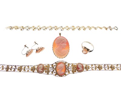 Lot 51 - Group of cameo jewellery