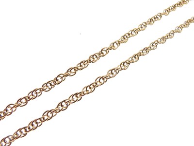 Lot 66 - 9ct gold fancy-link necklace
