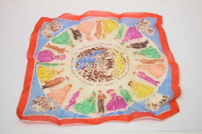 Lot 344 - French silk handkerchief 'Autant en emporte le vent' (Gone with the Wind)