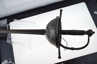 Lot 192 - Spanish cup-hilted rapier, late 18th Century.