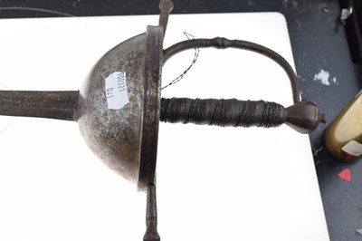 Lot 192 - Spanish cup-hilted rapier, late 18th Century.