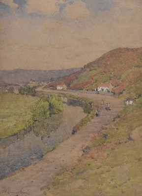 Lot 450 - Samuel John Lamorna Birch RA (1869-1955) - Watercolour - 'The Winding Avon'