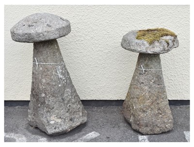 Lot 679 - Two staddle stones