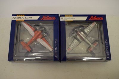 Lot 251 - Quantity of boxed Schuco and Schabak 1:600 and 1:250 scale model planes