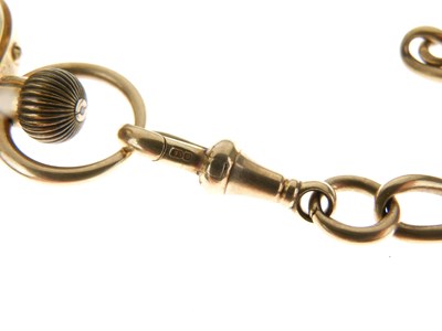Lot 52 - Late Victorian 18ct gold half hunter-cased pocket watch with Albert