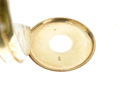 Lot 52 - Late Victorian 18ct gold half hunter-cased pocket watch with Albert