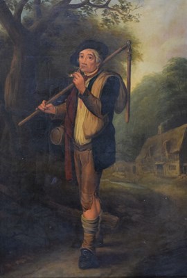 Lot 485 - 19th Century Oil on Canvas - Thresher