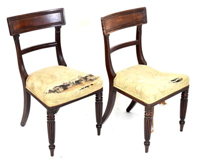Lot 501 - Pair of Regency dining chairs
