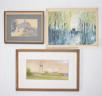 Lot 481 - Natatia Hartland - Oil on board - Carriage scene together with two others