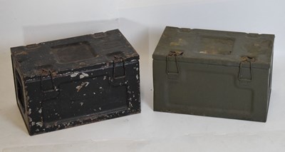 Lot 103 - Two metal munitions chests
