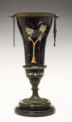 Lot 307 - Late Victorian black lamp base