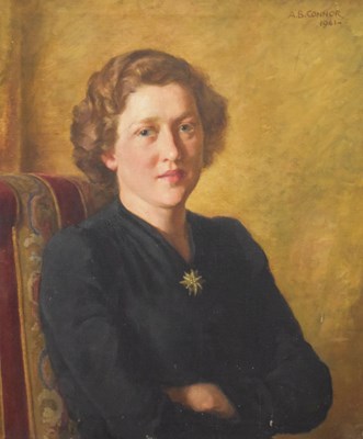 Lot 558 - Arthur Bentley Connor - oil on canvas - Portrait of a Lady