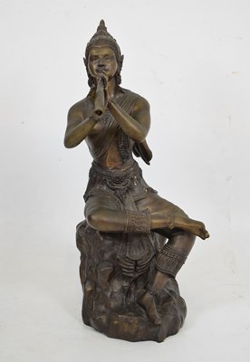 Lot 327 - South East Asian brass figure