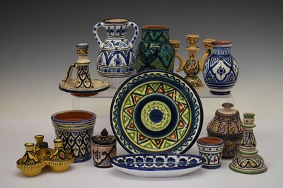 Lot 285 - Quantity of Syrian, other Middle Eastern and North African pottery