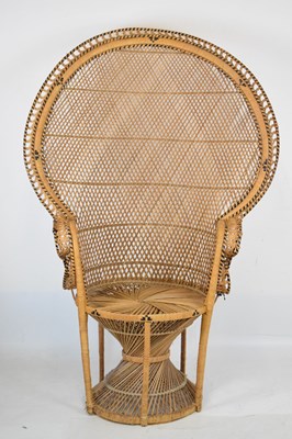 Lot 430 - Cane 'peacock' chair