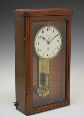 Lot 347 - French ATO electric wall clock