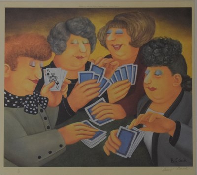 Lot 386 - Beryl Cook (1926-2008) - Signed limited edition print - 'A Full House'