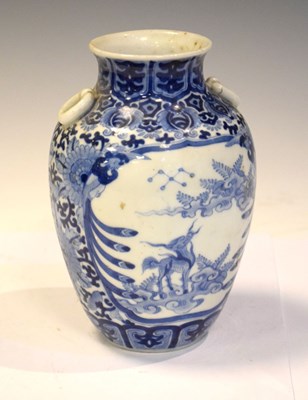 Lot 412 - Chinese Blue and white vase