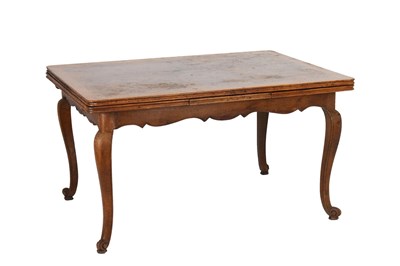 Lot 406 - French oak parquetry draw-leaf table