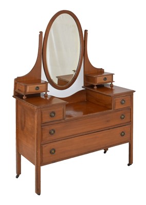 Lot 448 - Edwardian mahogany dressing chest