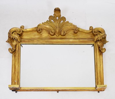Lot 416 - Giltwood overmantel mirror